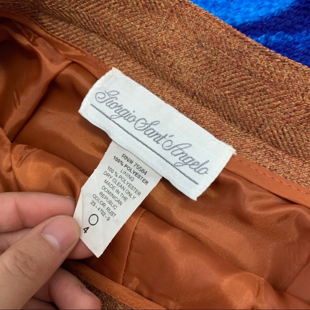 Giorgio Sant’ Angelo Rust Orange Skirt. - image 3